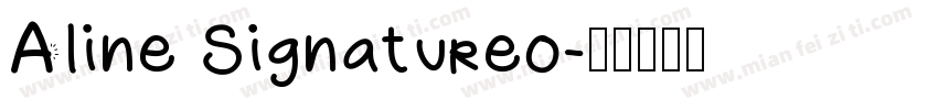 Aline Signatureo字体转换